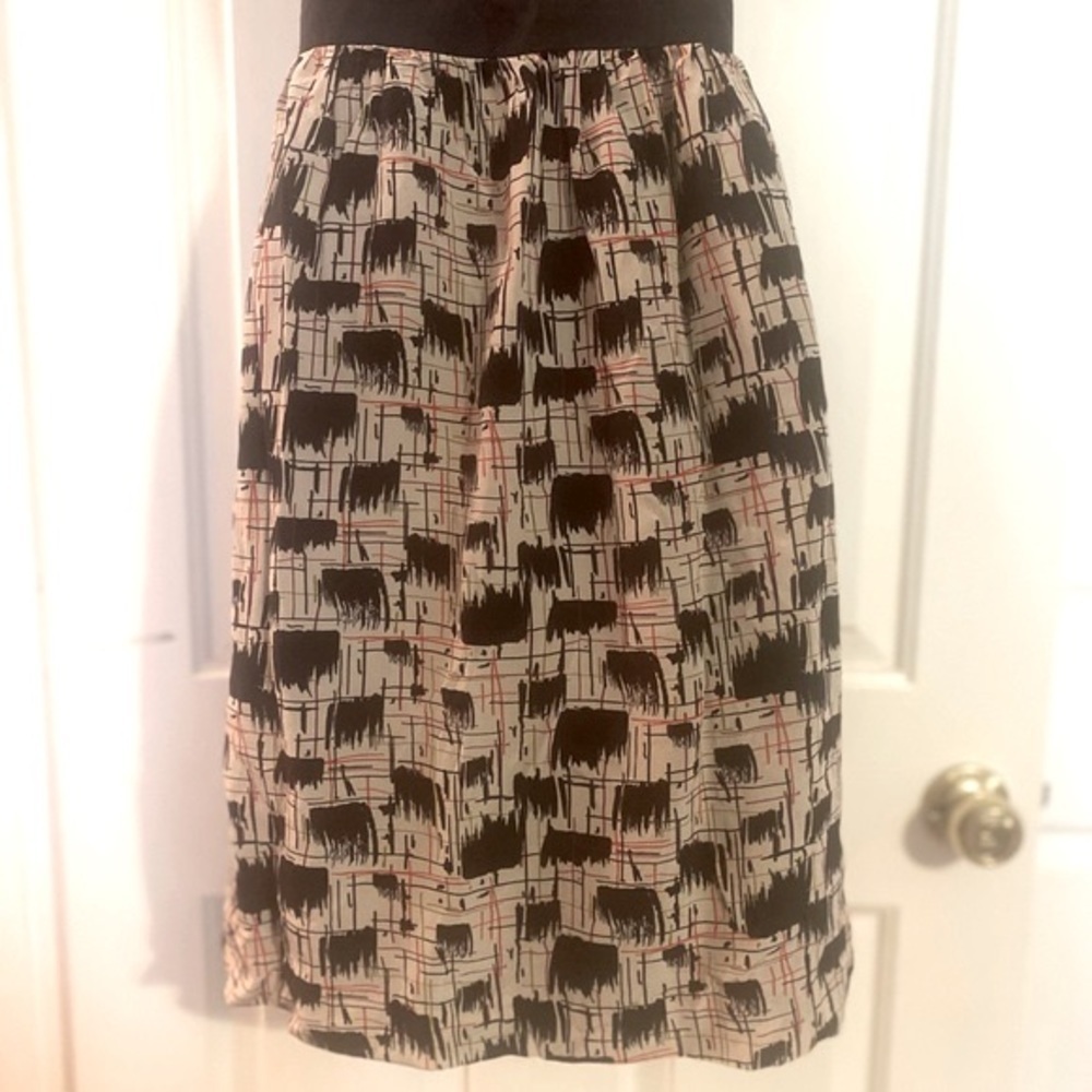 “BURLAPP” ANTHROPOLOGIE Silk Strapless Dress - Picture 12 of 15